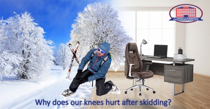 Why does our knee hurt after skiing?